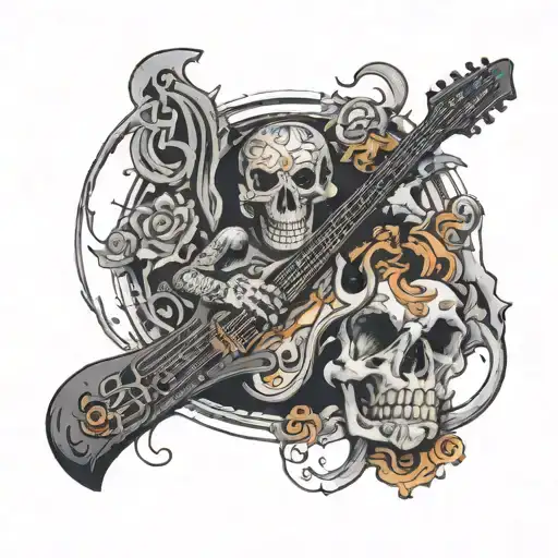 Heavy Metal Music And Guitar Djent