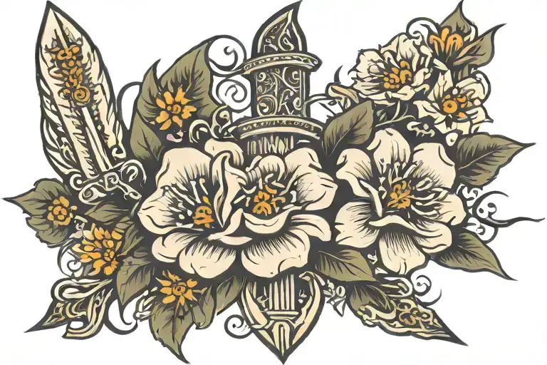 Flowers Dagger Word Abbey
