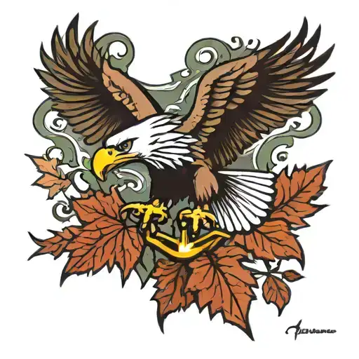Canadian Army Eagle Fall Oak