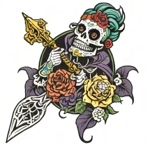 Sugar Skull And Demon Slayer