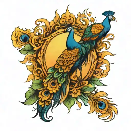 The Sun And The Peacock