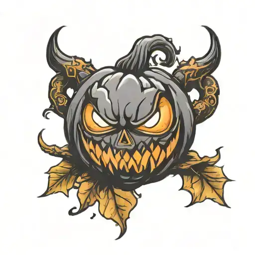 Evil Scary Jack O Lantern