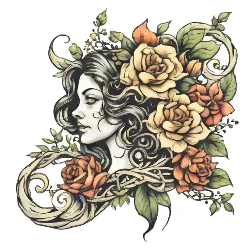 Mother Nature Flowers Intertwined