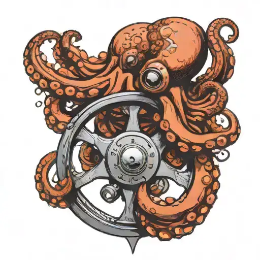 Octopus On Steering Wheel