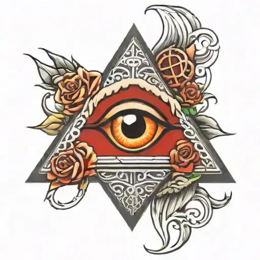 For Dads Death Life Going All Seeing Eye Symbol Intertwined