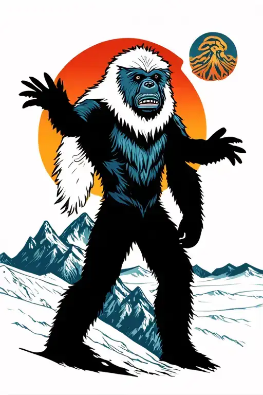 Yeti In Front Of Wasatch Mountains Rising Phoenix