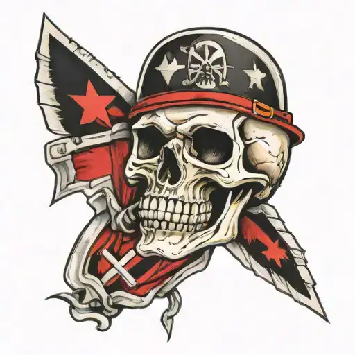 Paratrooper Skull Iron Cross