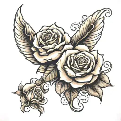 Word Avayah With A Rose