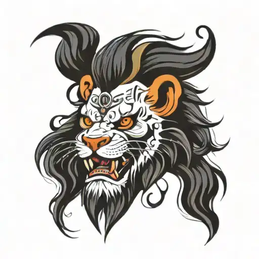 Skull Lion