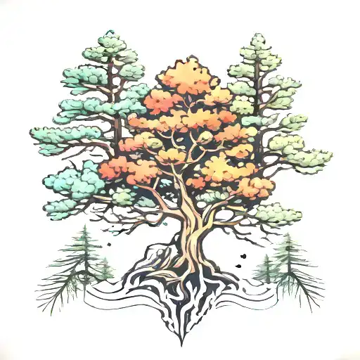 Five Pine Tree