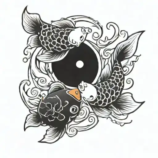 Yin Yang Koi Fish