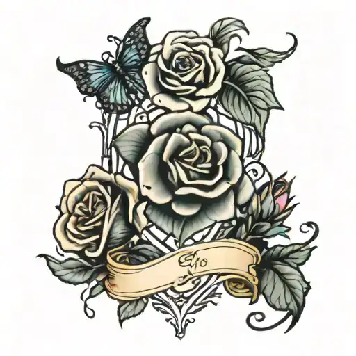 Flower Vine With Roses