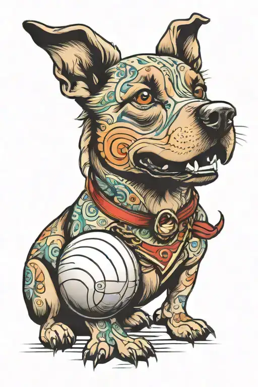 Dog With Ball