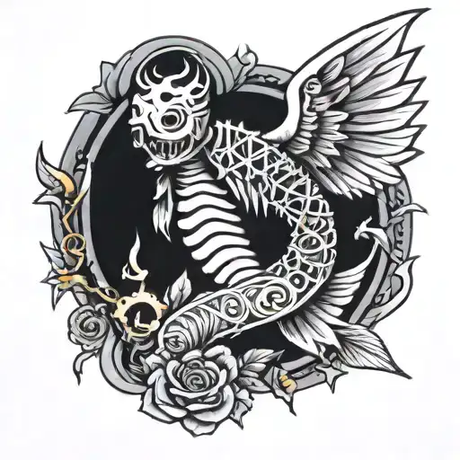 Fish Bone With Angel