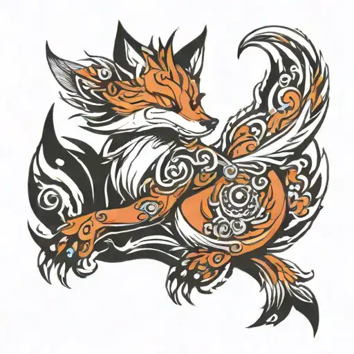 Design Me A 9 Tailed Mystical Demon Fox