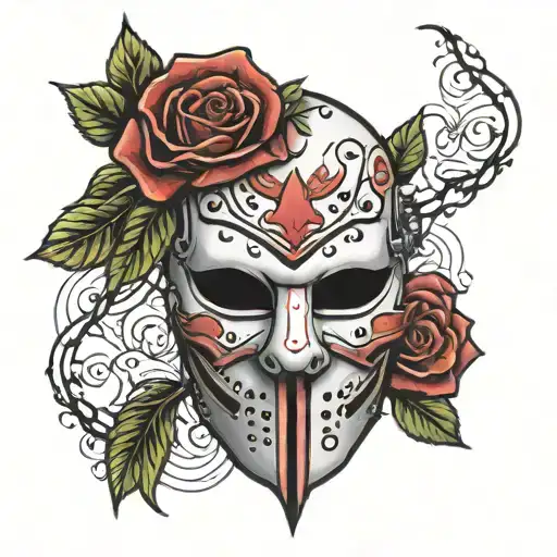 Jason Mask Rose Middle
