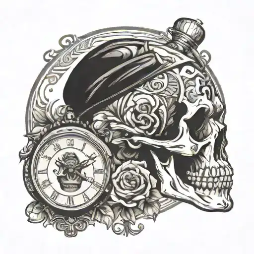Skull And Watch
