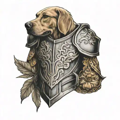 Shoulder Armor With Dog Tag Stamp