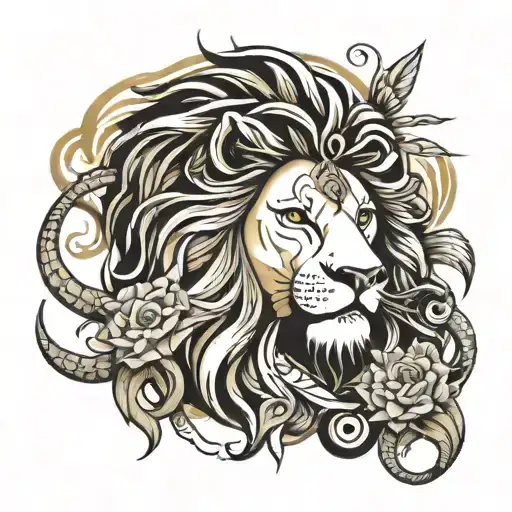 Lion And Lord Shiva