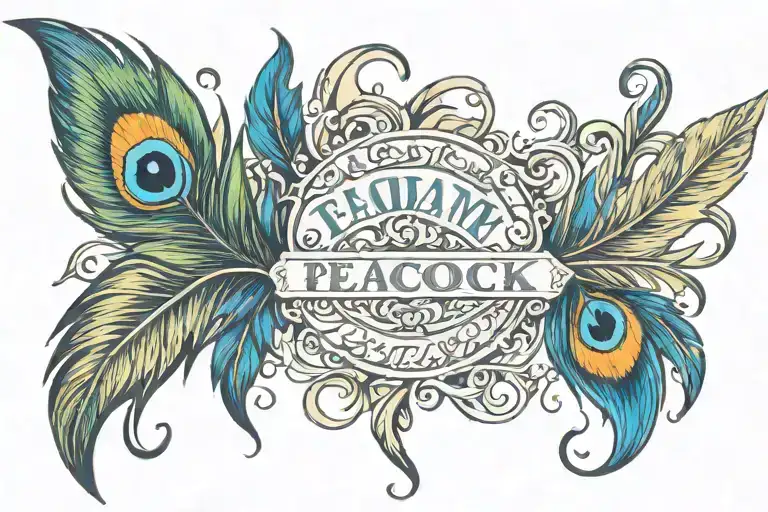 Words With Peacock Feather