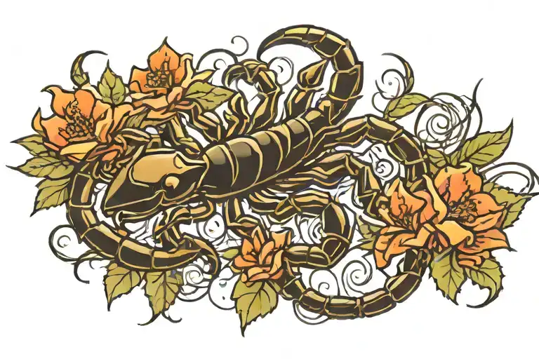 Scorpion And Thorns Growing Roots