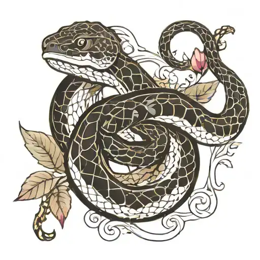 Black And White Snake