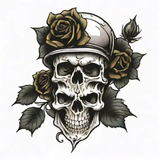 Skull And Roses
