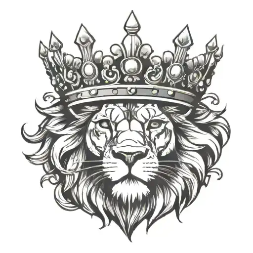 Lion Wearing Crown