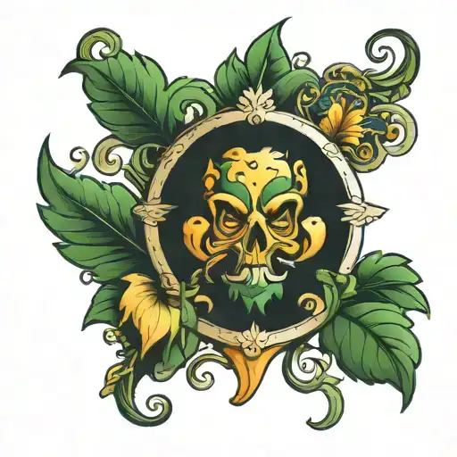 Italian Irish Shoulder Tattoo Design