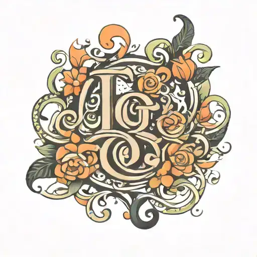 Initials Gg Underneath Saying I Love You