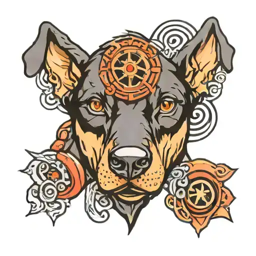 Doberman Loyalty Money Eye