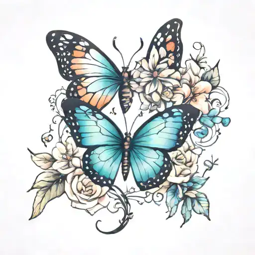 Disney Butterflies Flowers