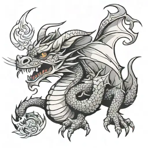 Dragon With A Cigarette