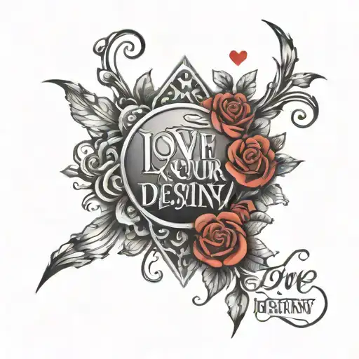 Inscription Love Your Destiny