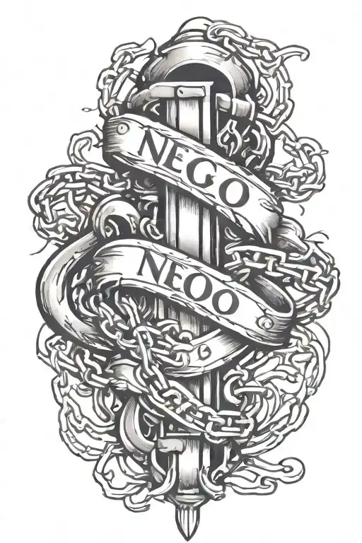 Broken Chain Under A Name Written