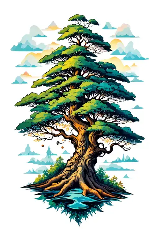 Trees And Nature Elements Like Trees