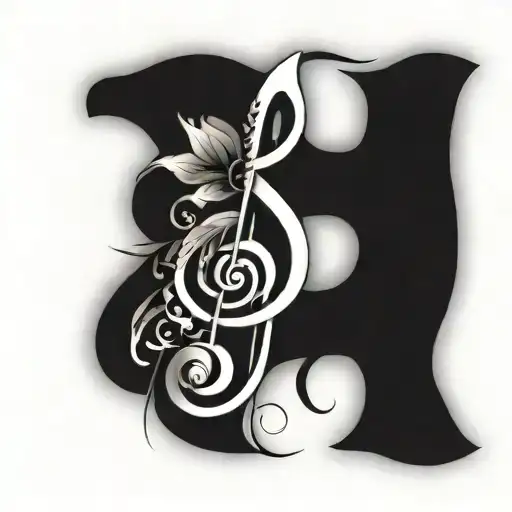 Combine The Symbol Of Peace With A Musical Note And Have The Letter H Hidden Inside In R