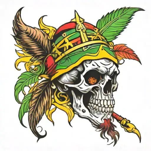 Rasta Skull