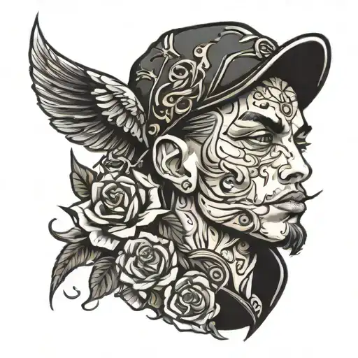 Dainty Boy Dressed In All Black