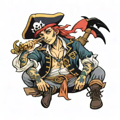 Dainty Boy In Pirate Clothes