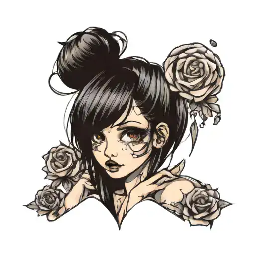 Cute Girl In Emo Clothes