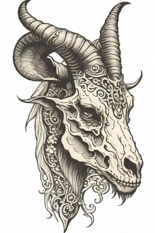 Goat Skull Profile