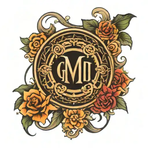 Gemini Logo With Other Designs Surrounding