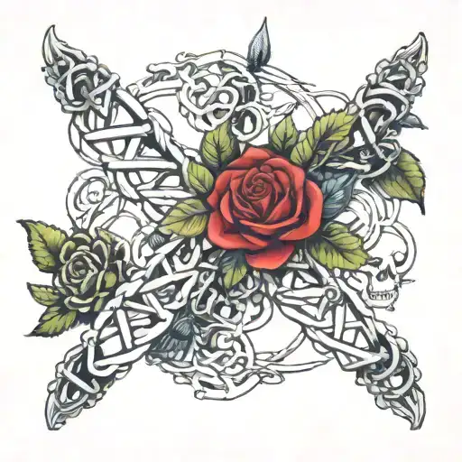 Dna Bones As Strands Intertwined