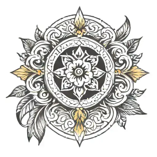 Black Thin Armband Tattoo With A K In The Middle