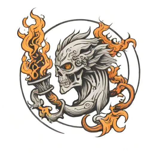 Knowledge Is Stronger Than Fire Tattoo