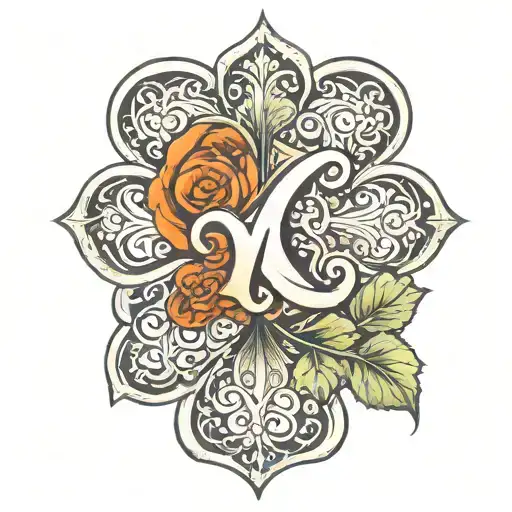 Roman Numeral 6 In A Clover Leaf