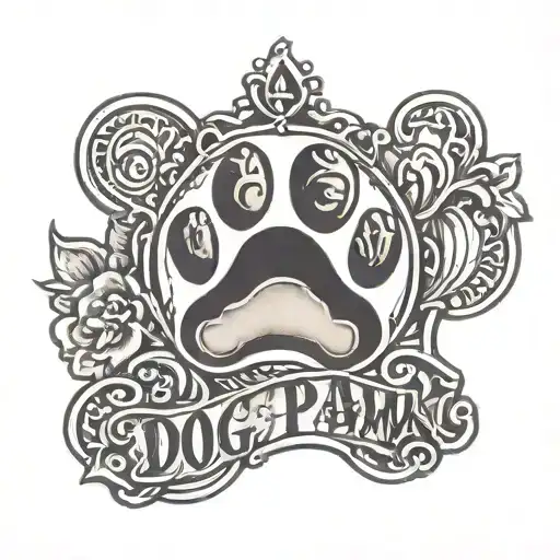 Dog Paw With Name Incorporated