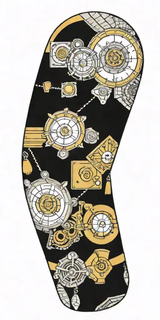 Technology Themed Sleeve With Various Types