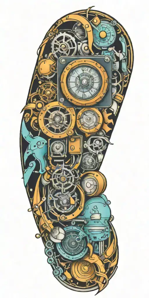 Technology Themed Sleeve